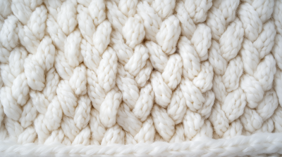 White Knitted Fabric Texture