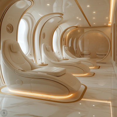 Futuristic Manicure Room