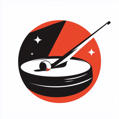 Futuristic Curling Club Logo