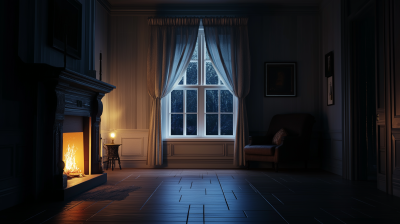 Cinematic Interior at Night