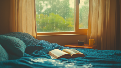 Rainy Afternoon in a Bedroom