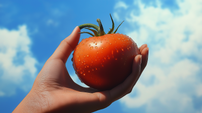 Fresh Tomato in Hand