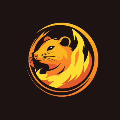 Circle of Fire with Hamster’s Head Silhouette