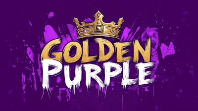 Golden Purple Graffiti