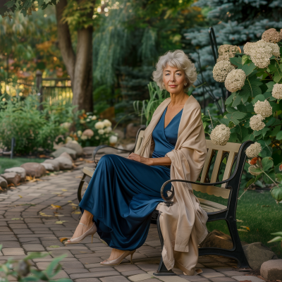 Classy Woman in the Garden