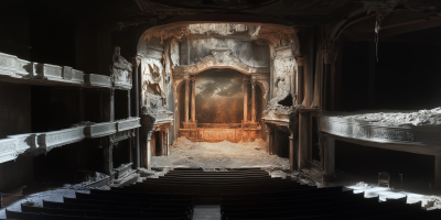 Post-apocalyptic set design for a Wagner opera