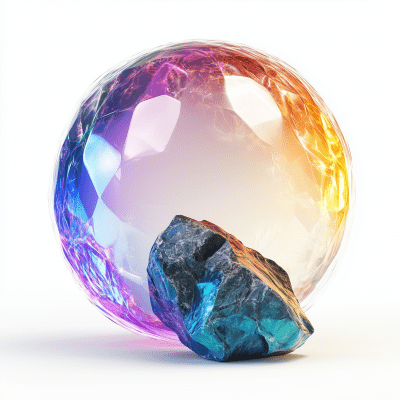 Colorful Bubble and Gemstone