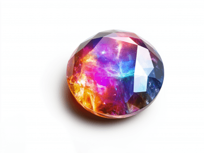Round Galaxy Gem Stone