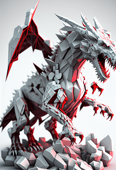 Voxel Art Dragon