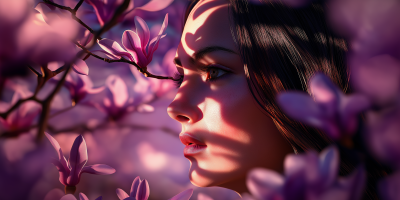 Woman Among Magnolias