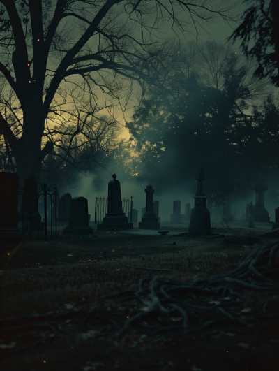 Souls Rising in the Cemetery