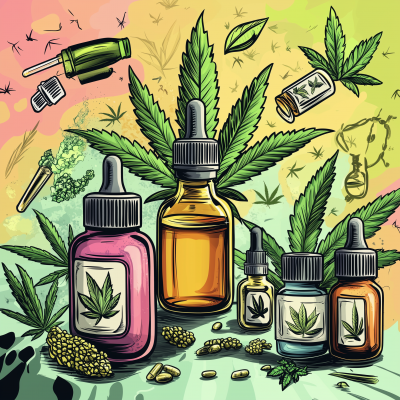 Comic Style CBD Products