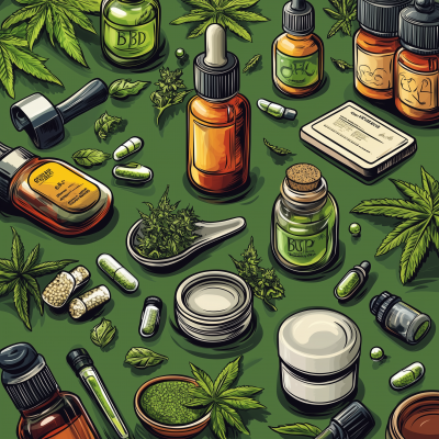 Comic Style CBD Products