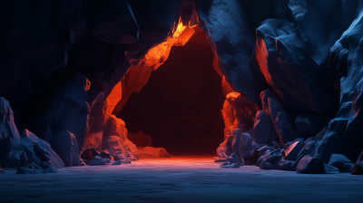 3D Pixar Cave Background