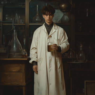 Scientist with Flask