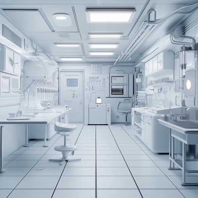 Minimalist Science Lab Animation