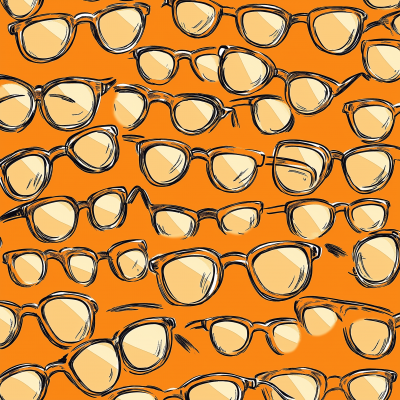 Doodle Pattern Glasses