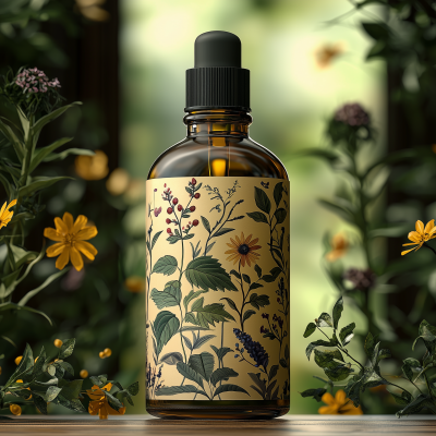 Ayurvedic Herbal Hair Oil Design