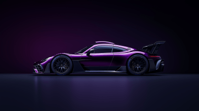 Dark Purple Mercedes AMG One