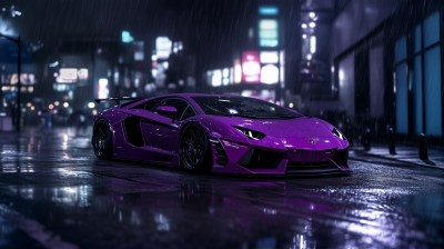 Midnight Lamborghini Aventador