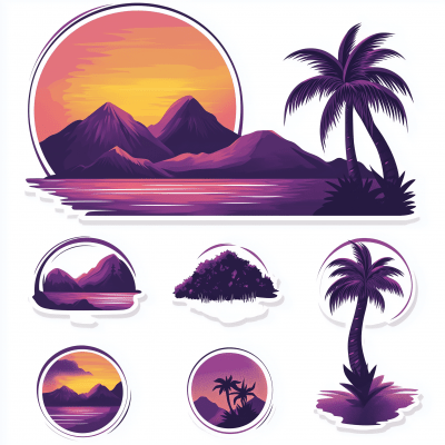 Beach Sunset Landscape