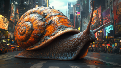 Giant Snail in the City