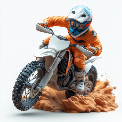 Motocross 3D Icon