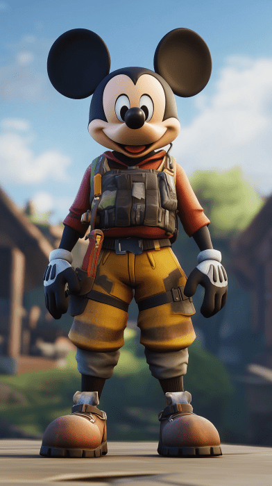 Mickey Mouse as Fortnite Character