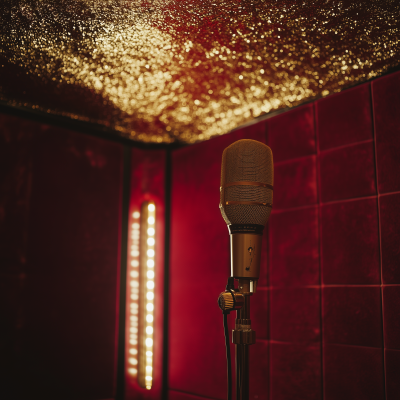 Luxurious Vocal Booth Portrait