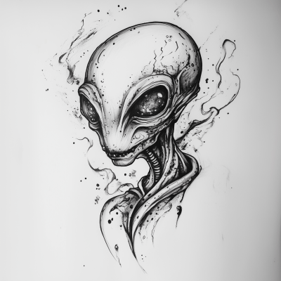 Alien Tattoo Design