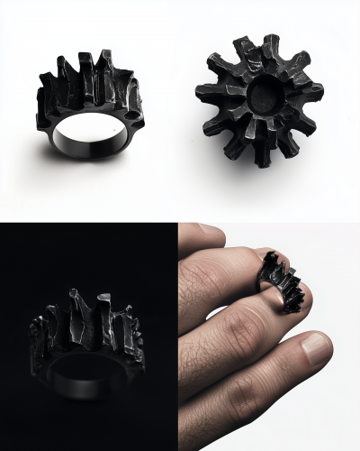 Brutalist Style Ring