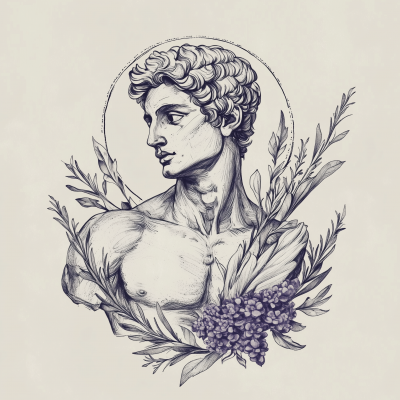 Apollo Tattoo Sketch