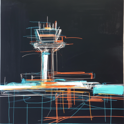 Airport Minimalist Painting