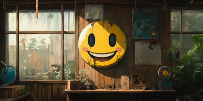 Miyazaki Style Smiley Emoticon