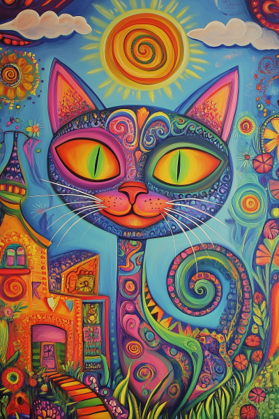 Psychedelic Cat