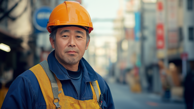 Japanese Construction Worker