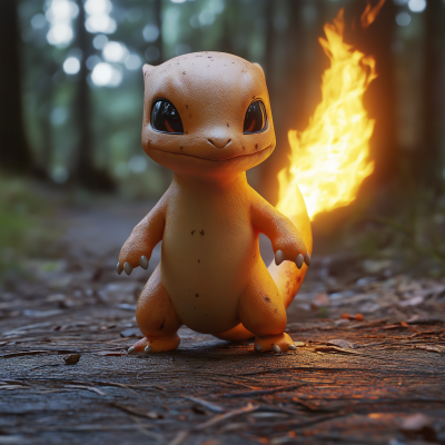 Charmander in Realistic Style