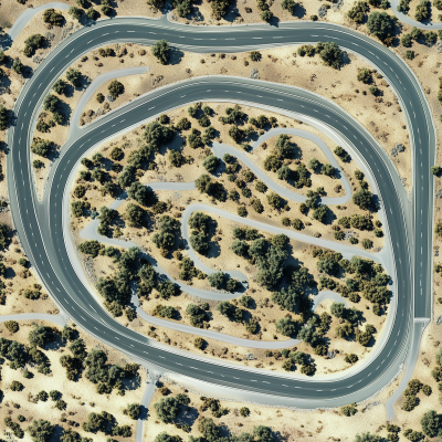 Overhead View of Roads