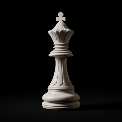 White Bishop Chess Piece