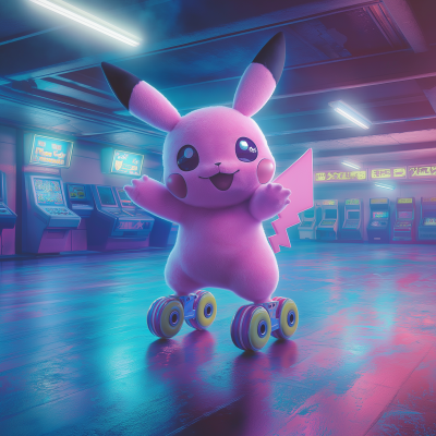 Wigglytuff Roller Skating