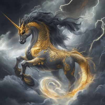 Mythical Chinese Capricorn