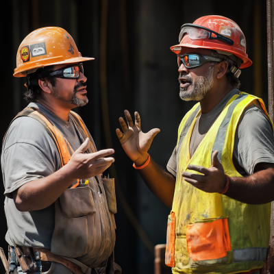 Construction Workers Casting Spells