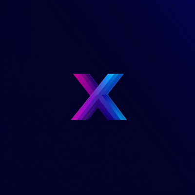 Blue X Logo