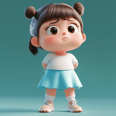 Crying Cartoon Girl