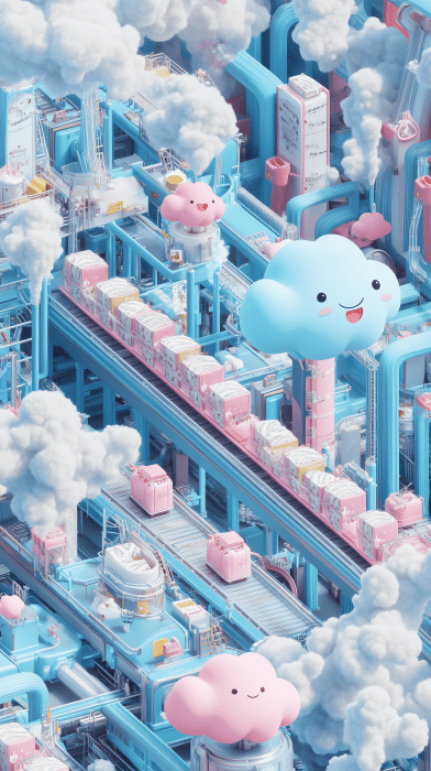 Futuristic Cute Factory