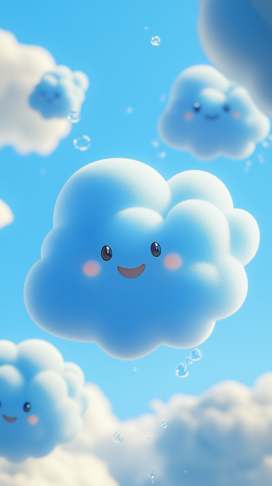 Cute Baby Blue Cloud