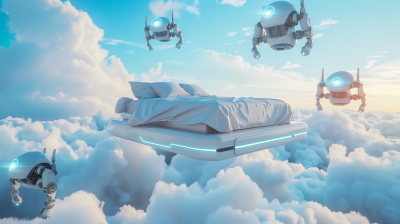 Futuristic Floating Bed