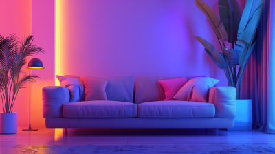 Modern Sofa in Minimalist Room