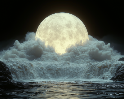 Full Moon Waterfall