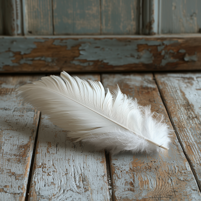 White Turkey Feather